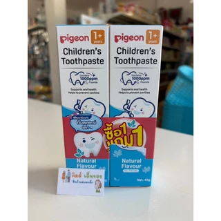 1 แถม 1 Pigeon ยาสีฟันสำหรับเด็กเนื้อเจล สำหรับเด็ก 1 ปีขึ้นไป