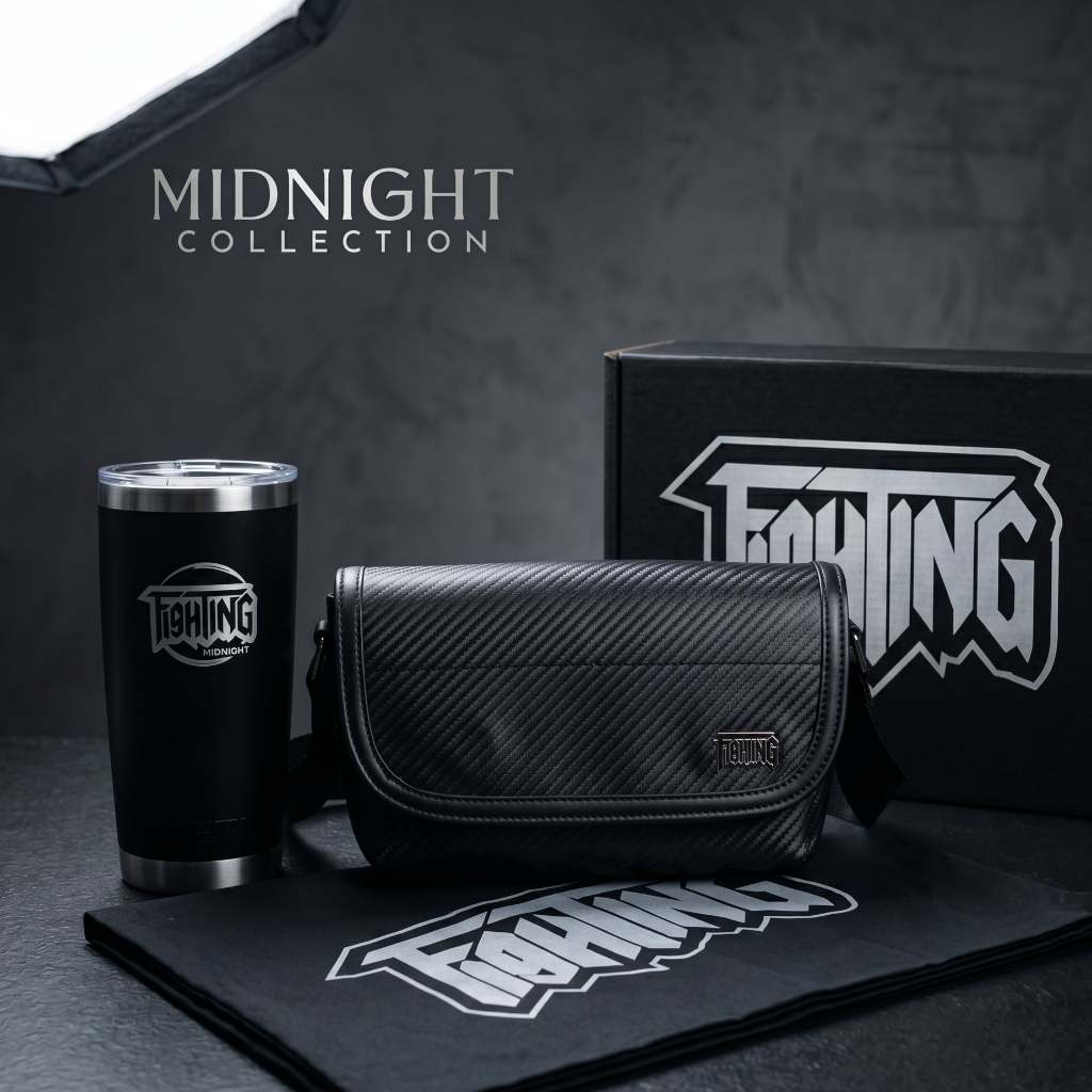 FIGHTING MIDNIGHT Carbon กระเป๋าสะพายข้าง เคฟล่าคาร์บอน 9"