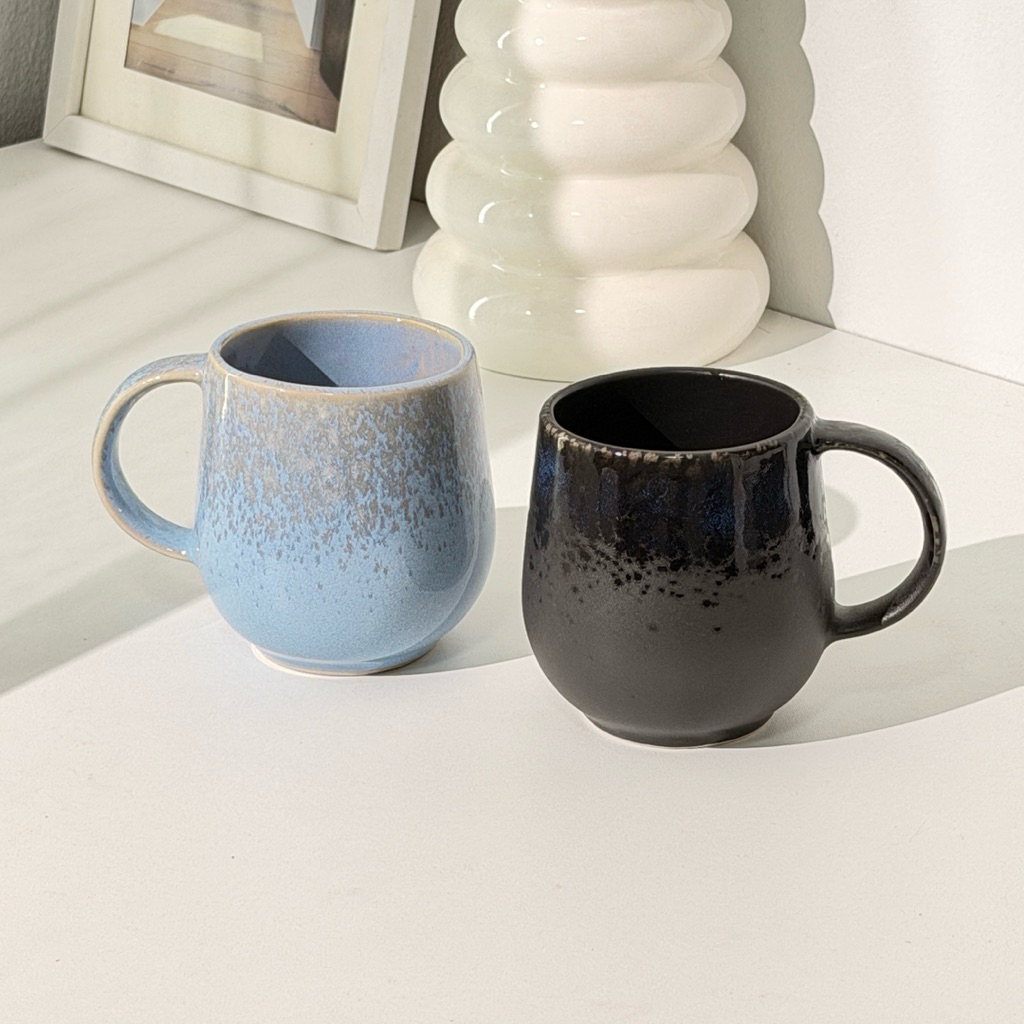 Goodsceramic ☕️แก้วเซรามิกงานคราฟท์ มินิมอล สีขาวนว แฮนด์เมด ผิวสัมผัสขัดมัน เล่นลวดลาย ผลิตจากเซรามิกคุณภาพสูง