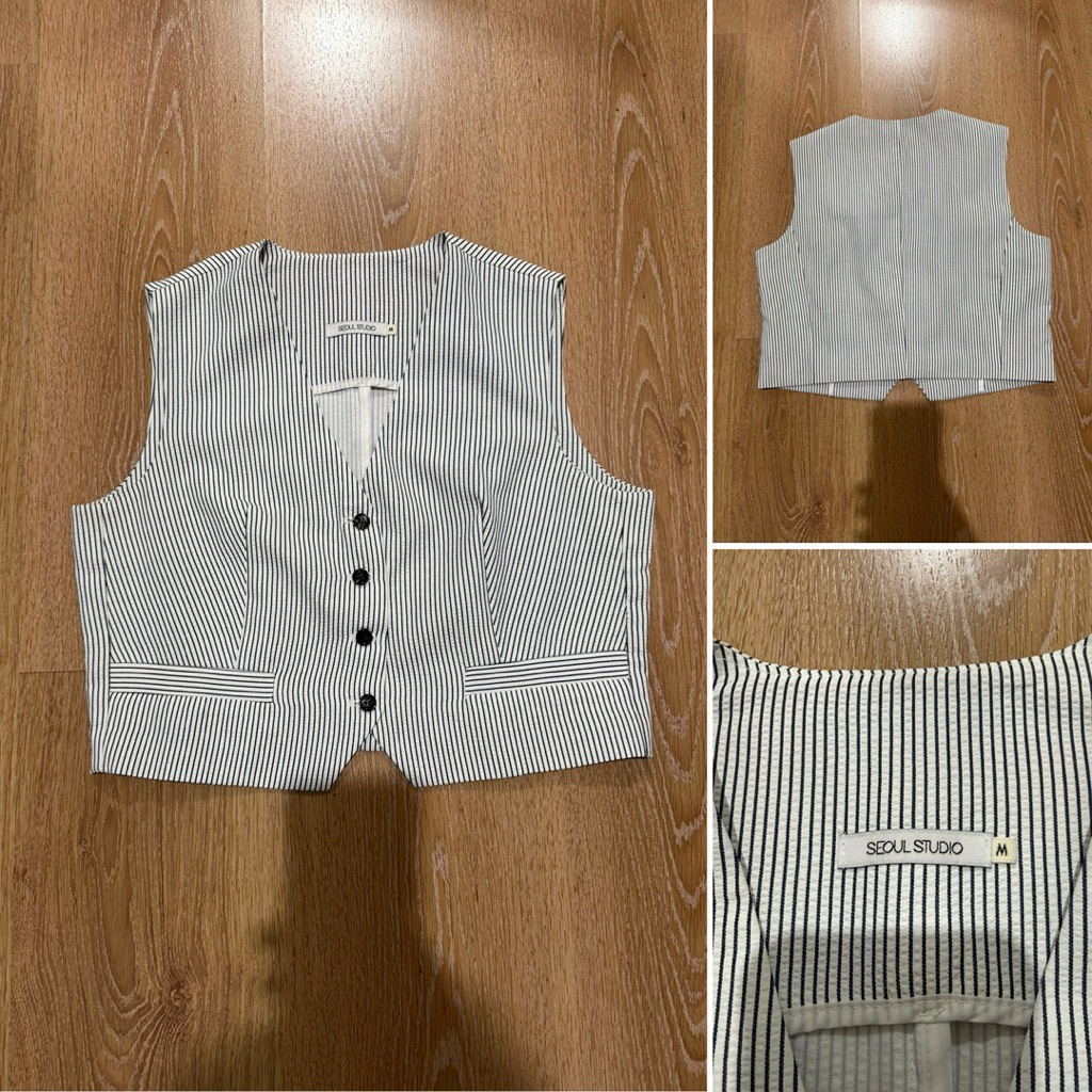 (ใช้โค้ดลดได้) seoul studio vest