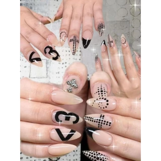 ★​ Grunge​ / #SWAG / alt press​ on​ nails​ ★ เล็บปลอมคนเท่ (แจ้งเปลี่ยนสี, ทรง, sizeในแชท)​
