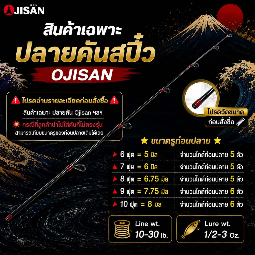 [พร้อมส่ง]สินค้าเฉพาะ ปลายคันสปิ๋ว Ojisan ฯลฯ