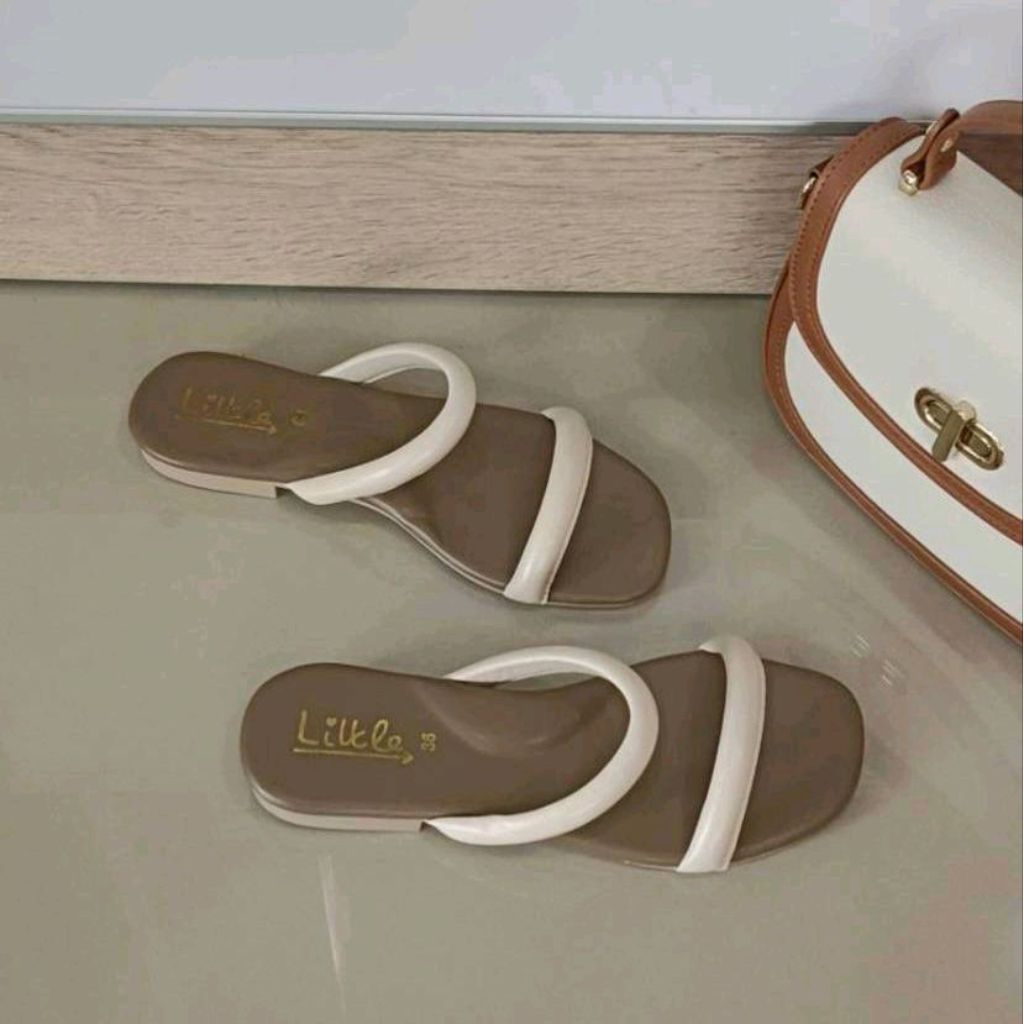 รองเท้าแฟชั่น วัสดุผลิตจากหนัง แตะเสริมส้น ใส่สบาย ใส่เที่ยว มินิมอล รุ่น LT24