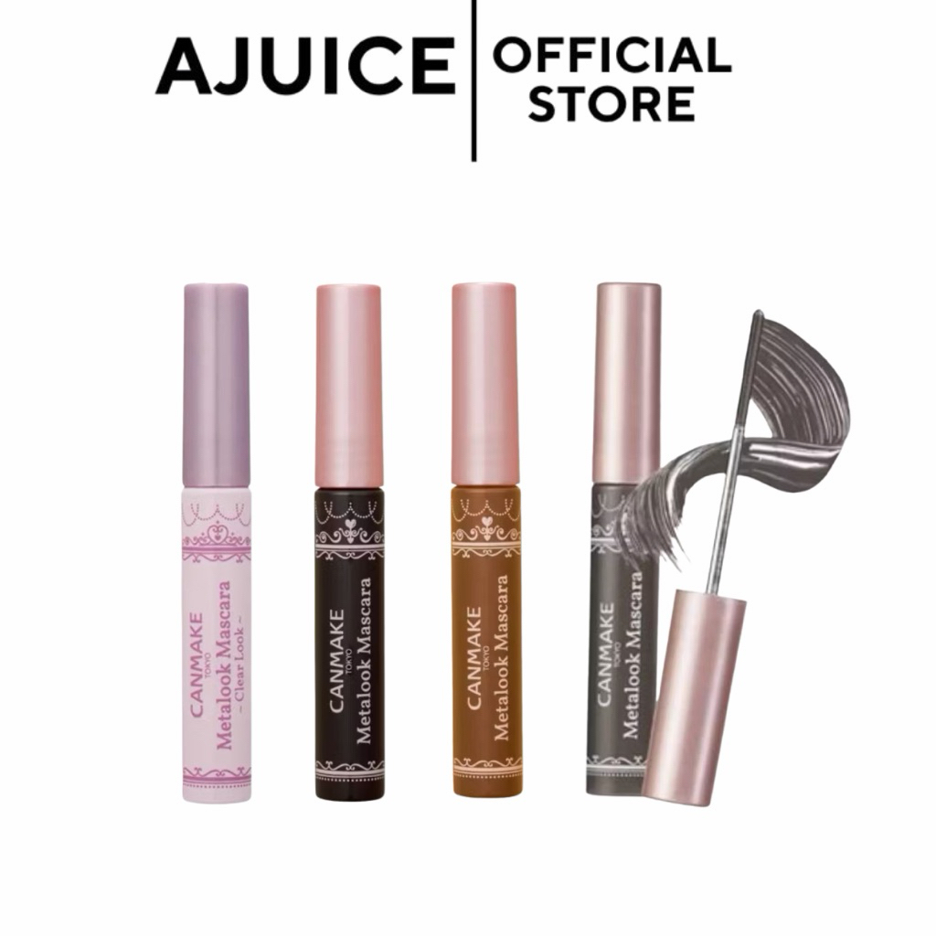 ขายดี ‼️💚🇯🇵 CANMAKE Metalook Mascara มาสคาร่าหัวกลมไร้ขนแปรง2สี