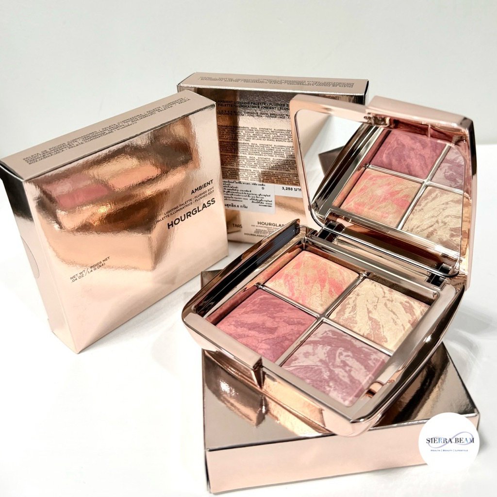 New ⚡️Hourglass Ambient Lighting Palette - Flushed Edit 4 หลุม ของแท้จากห้าง Central