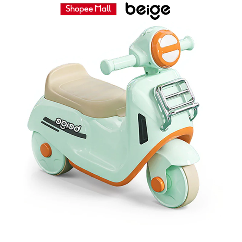 Beige รถขาไถเด็ก ฝึกการทรงตัว 3ล้อ มีเพลง มีแสงไฟ จักรยานขาไถ 1-5ขวบ ของเล่นเด็ก ความจุแบริ่ง 50KG