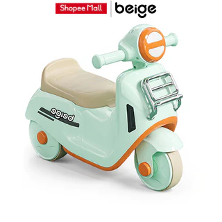 Beige รถขาไถเด็ก ฝึกการทรงตัว 3ล้อ มีเพลง มีแสงไฟ จักรยานขาไถ 1-5ขวบ ของเล่นเด็ก ความจุแบริ่ง 50KG