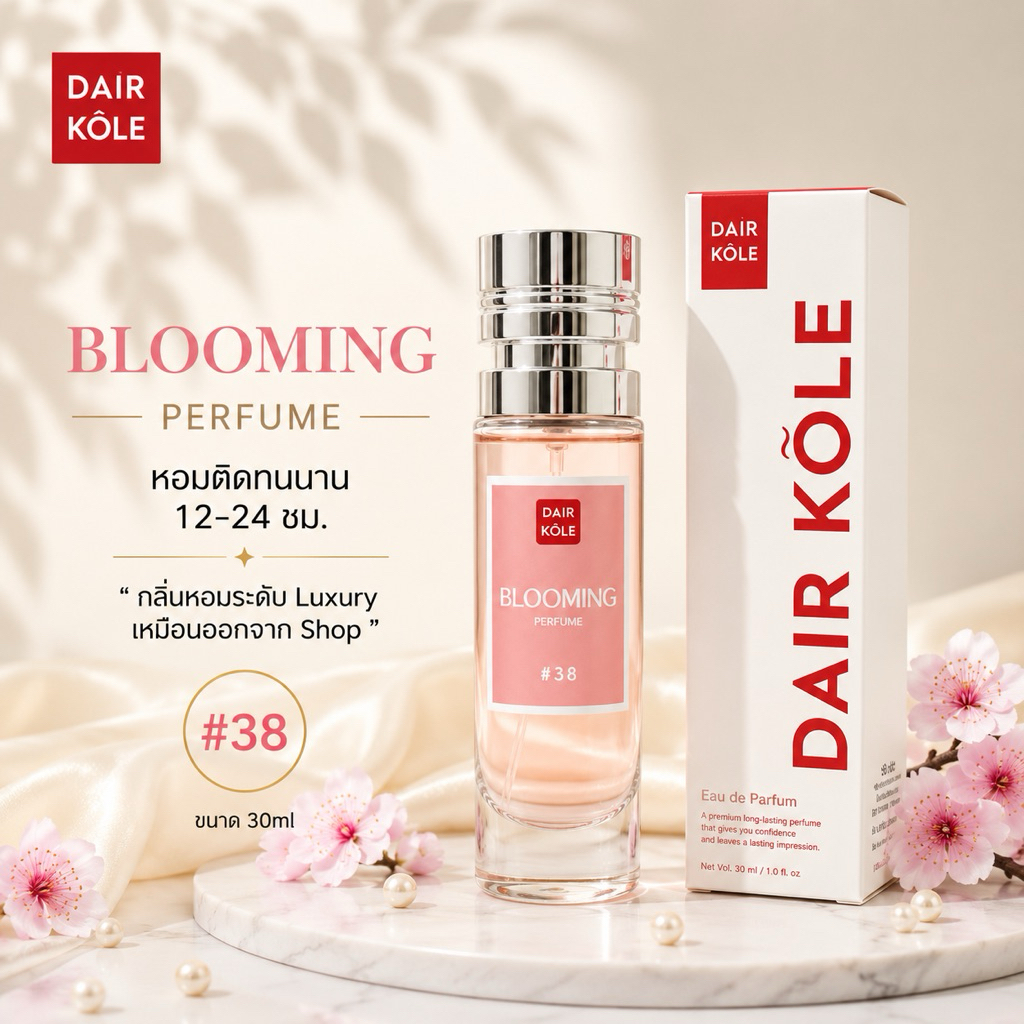 🔥กลิ่นShopแท้🔥น้ำหอมDAIR KOLE #38 M.MB บูมมิ่ง ติดทน12-24ชม. #น้ำหอมผู้หญิง #น้ำหอม #ติดทนนาน #น้ำหอมติดทน #น้ำหอมdk #DK