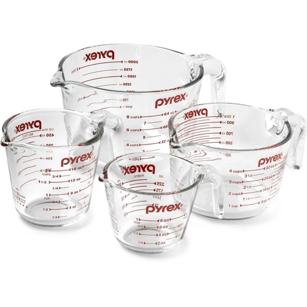 Pyrex Transparent Measuring Cup Glass Collection [250ml / 500ml / 1L / 2L]