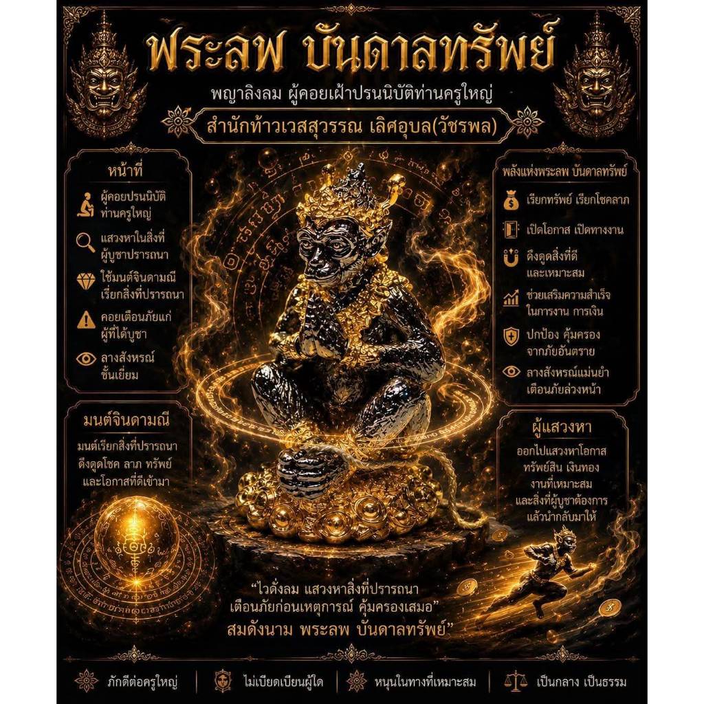 [เครื่องรางเสริมค้าขาย] พระลพบันดาลทรัพย์ เสาะแสวงหาทรัพย์ ช่วยเสริมในเรื่องการหาเงินจากสิ่งที่ สำนักท้าวเวสสุวรรณ