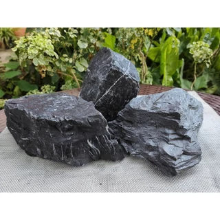 หินภูเขาดำ (Black Stone)ก้อนใหญ่ 1ก้อน(น้ำหนักก้อนละ 2-3กิโล) สำหรับจัดสวนถาด หินจัดตู้ปลา หินจัดเลเอาท์ หินจัดสวน