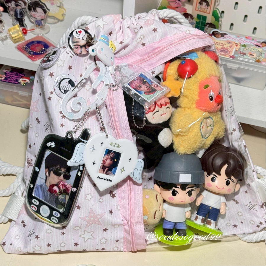 Ita bag Starry Pastel Pack อิตะแบค กระเป๋าเป้สีพาสเทลสุดชิคมีช่องใสอวดน้องอวดเมน