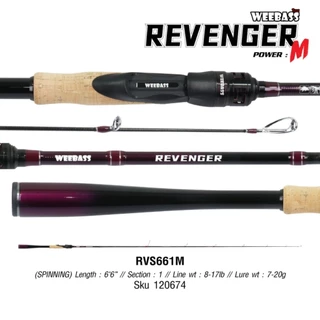 คันตีเหยื่อปลอม WEEBASS REVANGER V3 แถมฟรี!! ผ้าบัฟมูลค่า 40 บาท