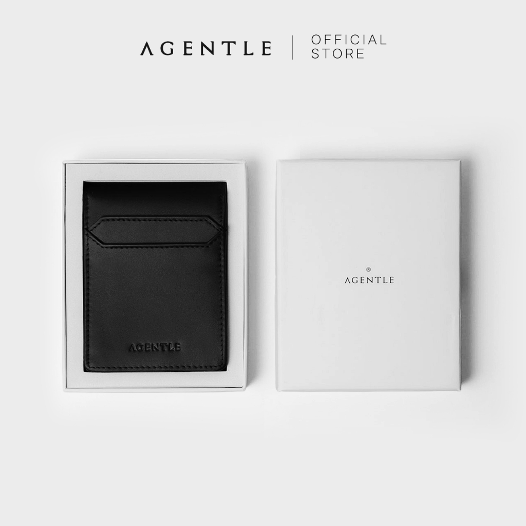 AGENTLE - 2FOLD Magnetic Closure Wallet [Multi-Layer] หนังวัวแท้ Top-Grain ใบสั้นผู้ชาย