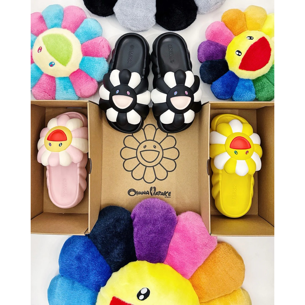 OHANA HATAKE" OHANA FULL-BLOOM รองเท้ามุรากามิ OHANAHATAKE × TAKASHI MURAKAMI / KAIKAI KIKI