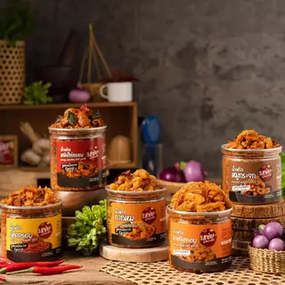 [มีของแถม] SET น้ำพริก 3 กระปุก ขนาด 150 กรัม *แถม เห็ดฝอยอบกรอบ 3 ซอง* แซ่บปะล้ำปะเหลือ