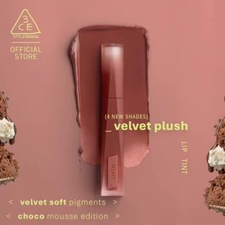 [Pond's Pick] 3CE Velvet Lip Tint Plush ทรีซีอี เวลเวท ลิป ทิ้นท์ พลัช 4 กรัม ลิปทิ้นท์กำมะหยี่เบลอปากฟุ้ง เบาสบายติดทน