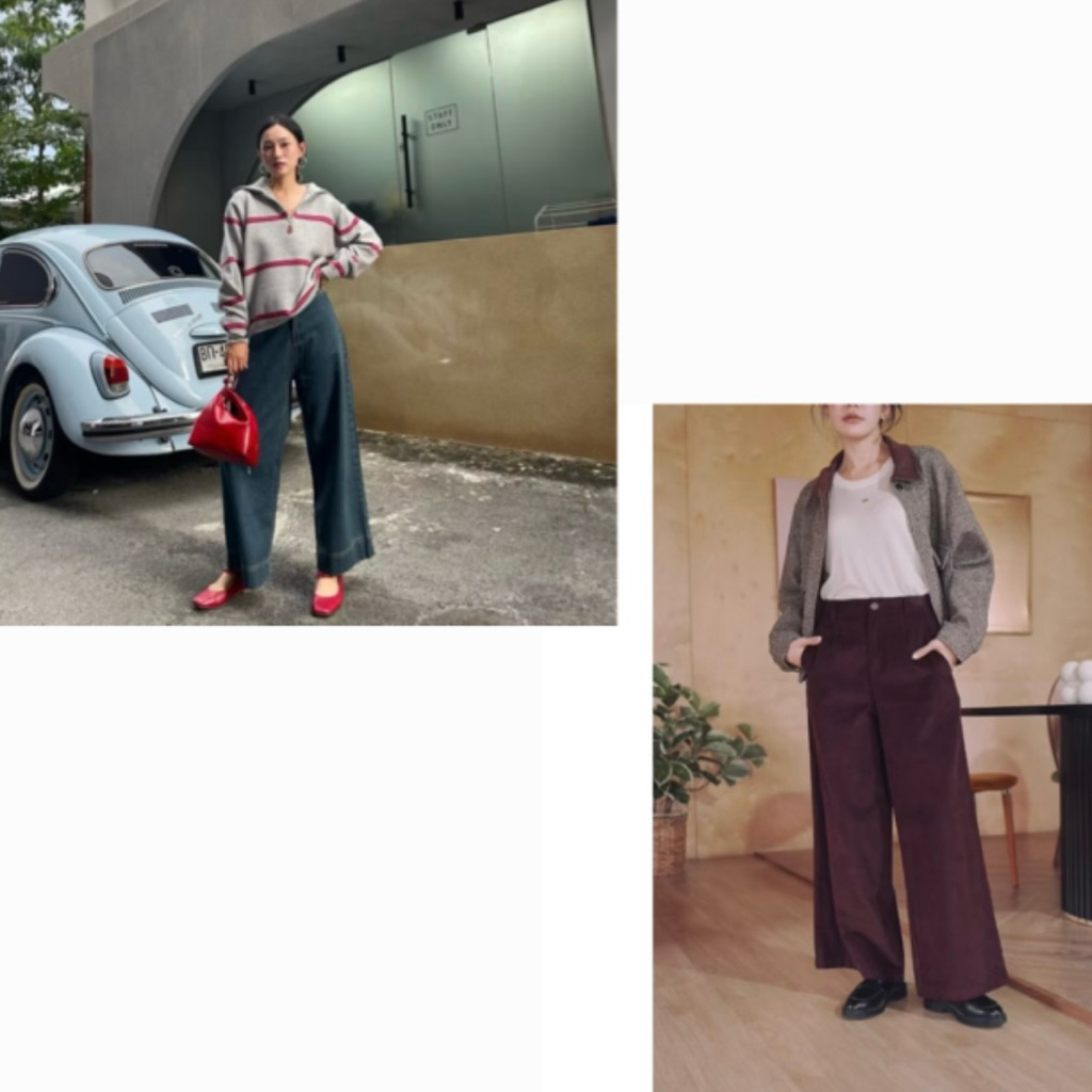 ส่งต่อกางเกง Owen jeans Beggy Menar studio สีเลือดหมูยังไม่แกะป้าย และ Rolling denim knockknockth ยี