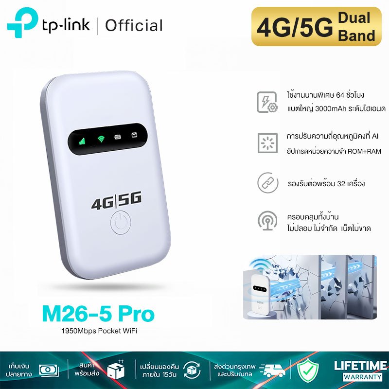 [พร้อมส่ง] Link ไวไฟพกพา 4G/5G สัญญาณแรงขึ้น 3999% รองรับทุกซิม ไวไฟพกพาใส่ซิม โมบายไวไฟ Pocket WiFi