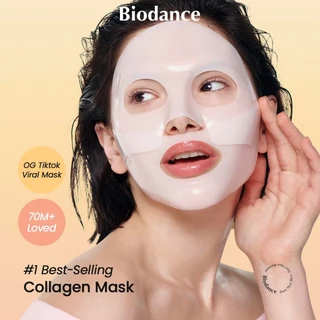 BIODANCE Bio Collagen Real Deep Mask บำรุงลึก ใช้ค้างคืน ฟื้นฟูผิวขาดน้ำ กระชับรูขุมขน เพิ่มความเต่งตึง (34g*4ea)