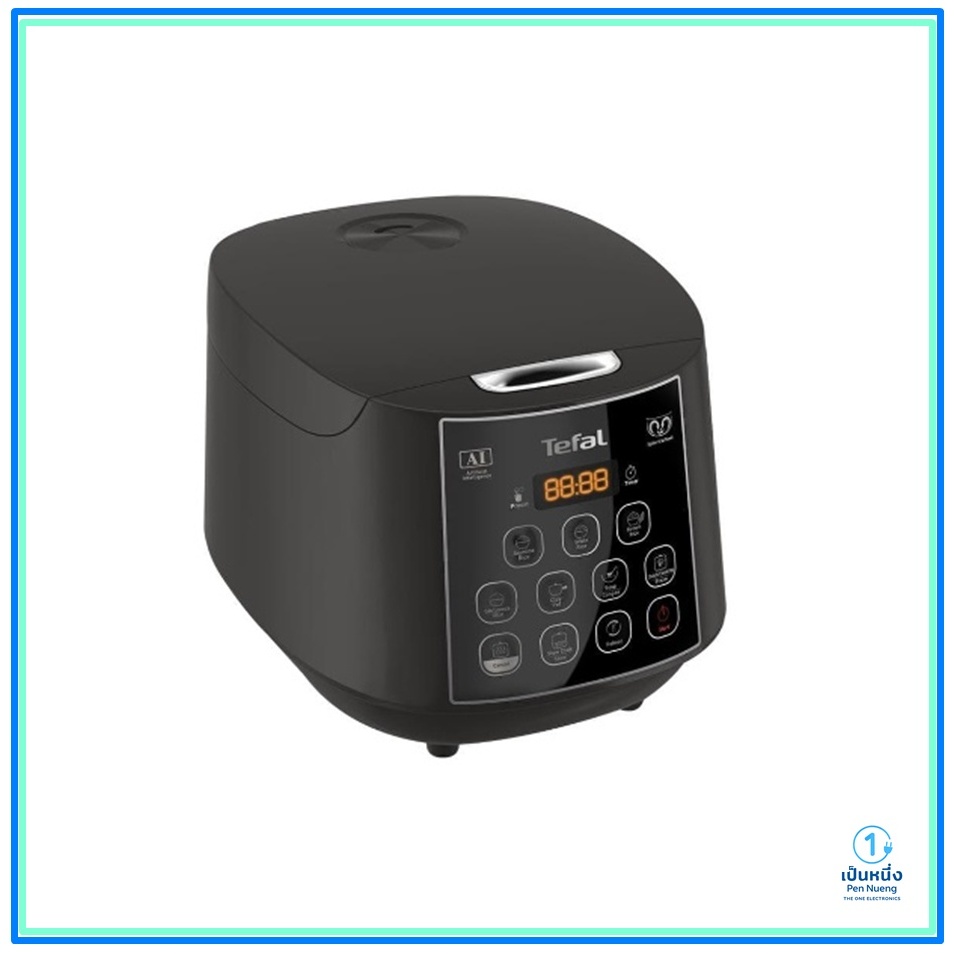 TEFAL หม้อหุงข้าวดิจิตอล 1.8 ลิตร รุ่น RK736B66 สีดำ