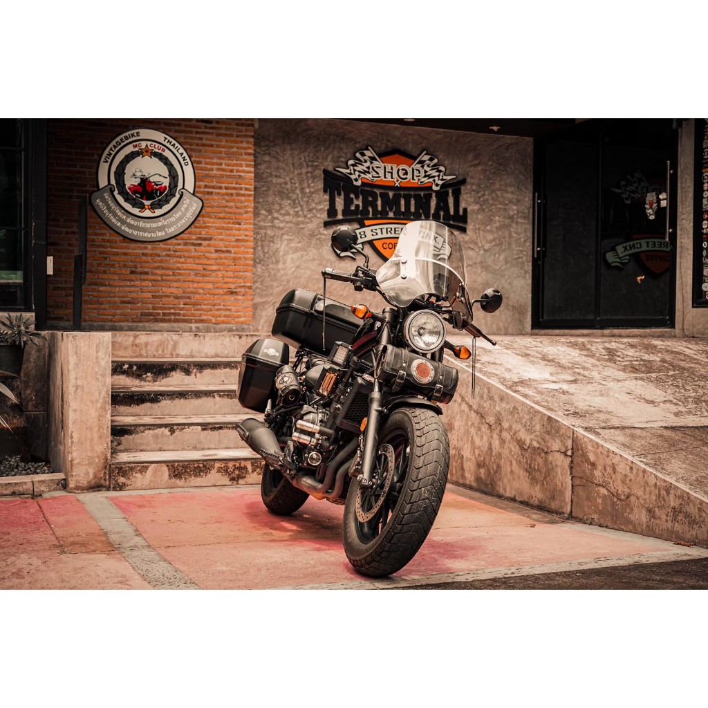 ชิวบังลมแบรนด์Oldman​ แท้100% ชิวทรงสูง​ ชิวรถทัวร์ริ่ง Honda Rebel300 Rebel500 CL500
