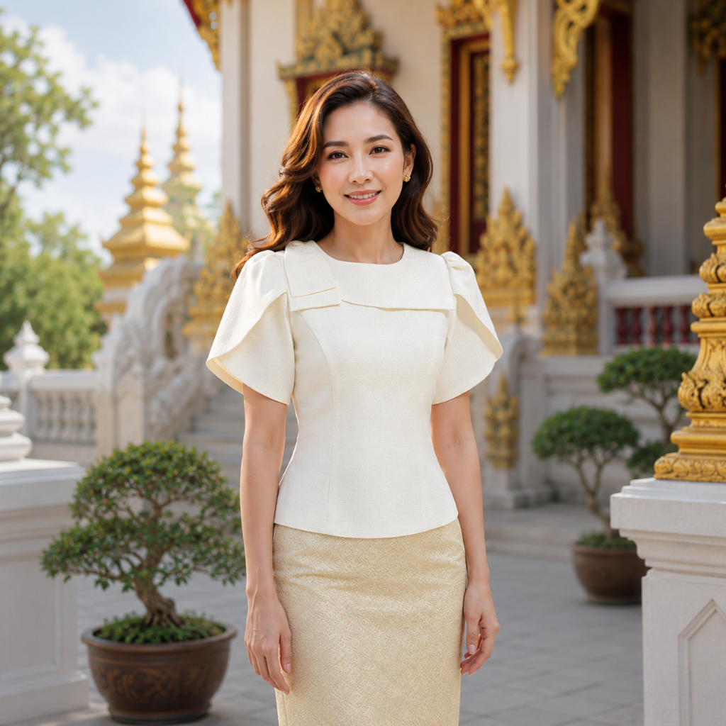 เสื้อไหมลาว ไหมหม่อนลาว อก34-44นิ้ว มี5สี ไหมลาวอัดกาวเต็มตัว รหัส BO