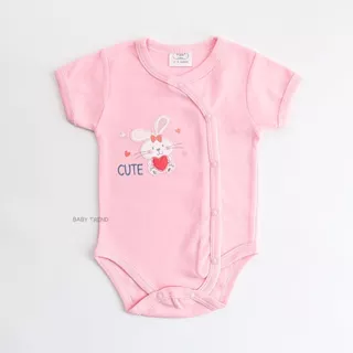 Kids Center ชุดบอดี้สูทเด็กแรกเกิด 0-9 เดือน Bodysuit ขาเว้ากระดุมสแน๊ปหน้า ลายน่ารัก ผ้าคอตตอน 100%