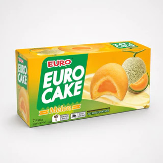 ยูโร่เค้ก Euro Cake ขนมเค้กสอดไส้ 7 รสชาติ 1 กล่อง 12 ชิ้น ราคาส่ง