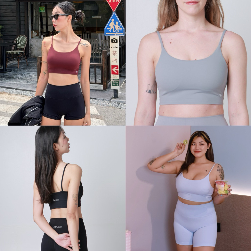 Sisness EveryWear Bra : สปอร์ตบราทรงเบสิค สายเดี่ยวครอป มีฟองน้ำในตัว