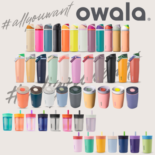 *พร้อมส่ง* ของแท้ Owala Kids Tumbler / FreeSip® Sway / Freesip Water Bottle / SmoothSip® ขวดน้ำเก็บความเย็น แก้วน้ำเด็ก