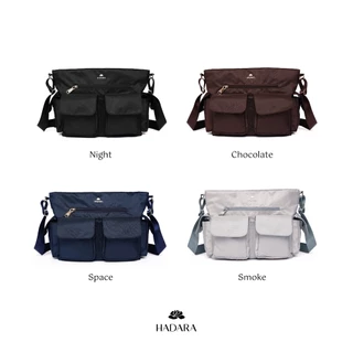 Hadara Moment Series No.37 กระเป๋าสะพาย ผ้า Zena น้ำหนักเบา 20 ช่อง ใส่ IPAD ได้ทุกรุ่น