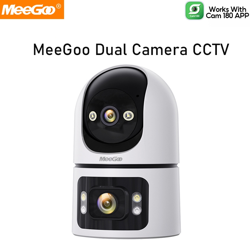 MeeGoo Smart Camera CCTV  กล้องวงจรปิดรักษาความปลอดภัย Dual Both 3MP Cameras/360° AI Detection
