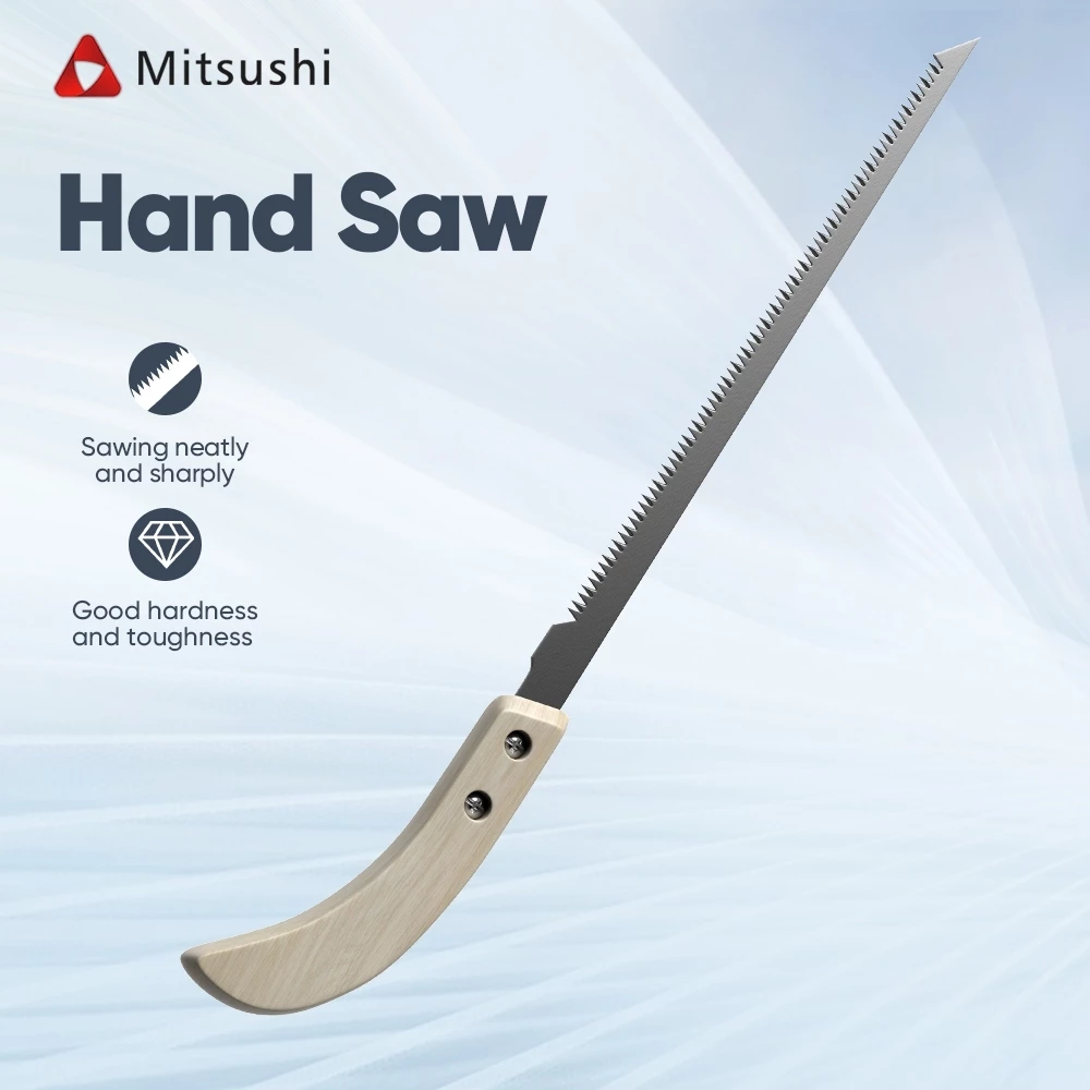 Mitsushi เลื่อยมือแบบพกพา น้ำหนักเบา พร้อมใบเลื่อยแบบเปลี่ยนได้
