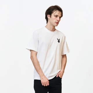 PLAYBOY 05PB เสื้อยืด เสื้อผ้าผู้ชาย/เสื้อ/เสื้อยืดสีขาว รุ่น P1MT265TB031WH