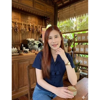 เสื้อผ้าฝ้ายผ้าพื้นเมืองคอวี รุ่นออนแก้ว