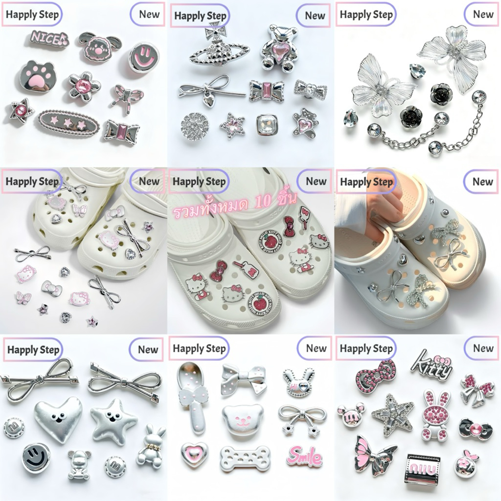 ร้านไทยสินค้าพร้อมส่ง 💎ตัวติดรองเท้างานเพชร งานไข่มุก สวยหรู ดูแพง (แนะนำสั่ง 2 เช็ต) มีส่งด่วน-ส่งทันที ทุกวัน