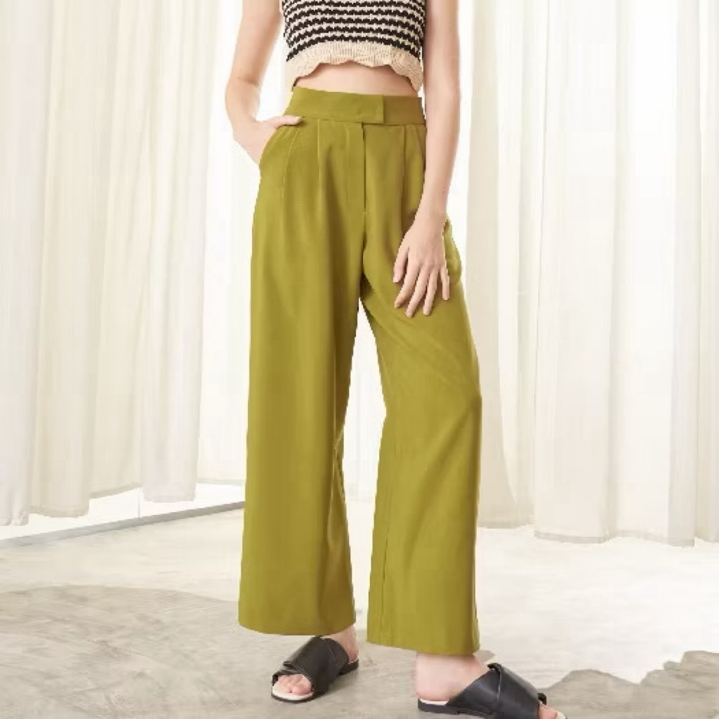 Sismania Unna Pants - สี Olive ไซส์ 2XL Used like new🌳