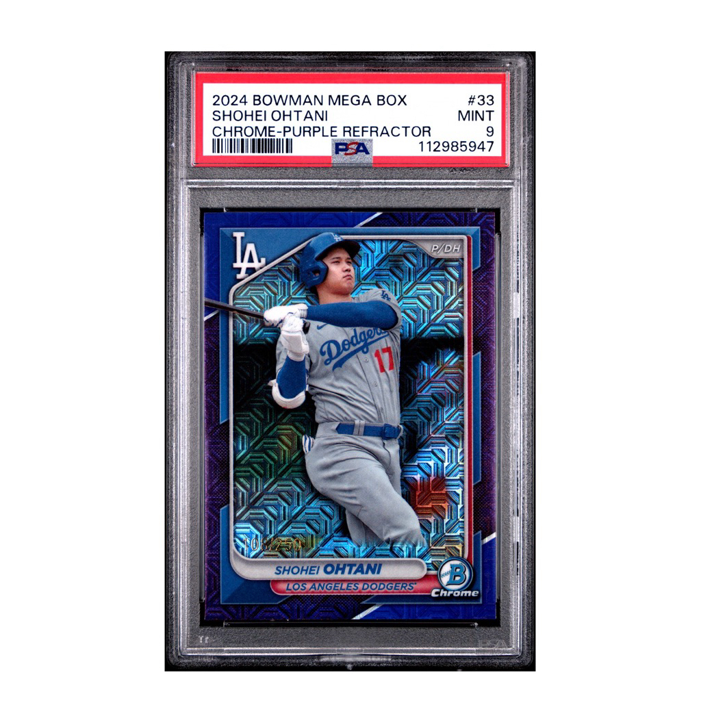 🛵 2024 BOWMAN  CHROME SHOHEI OHTANI /250 PURPLE REFRACTOR