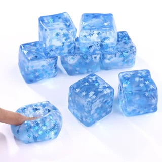 🚀ท้องถิ่น🚀ของเล่นบีบคลายเครียด Nice Cube & แมงกะพรุน – ของเล่นบีบแน่น ลดความเครียด เพิ่มสมาธิ ของเล่นเสริมพัฒนาการสำหรับ