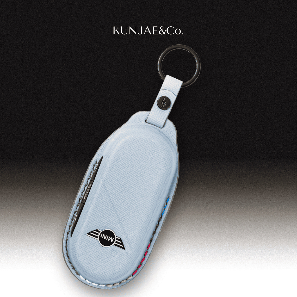 KUNJAE&Co. เคสกุญแจรถยนต์ MINI  STRIPE EDITION  (Handmade จัดส่งใน 7-10 วัน)