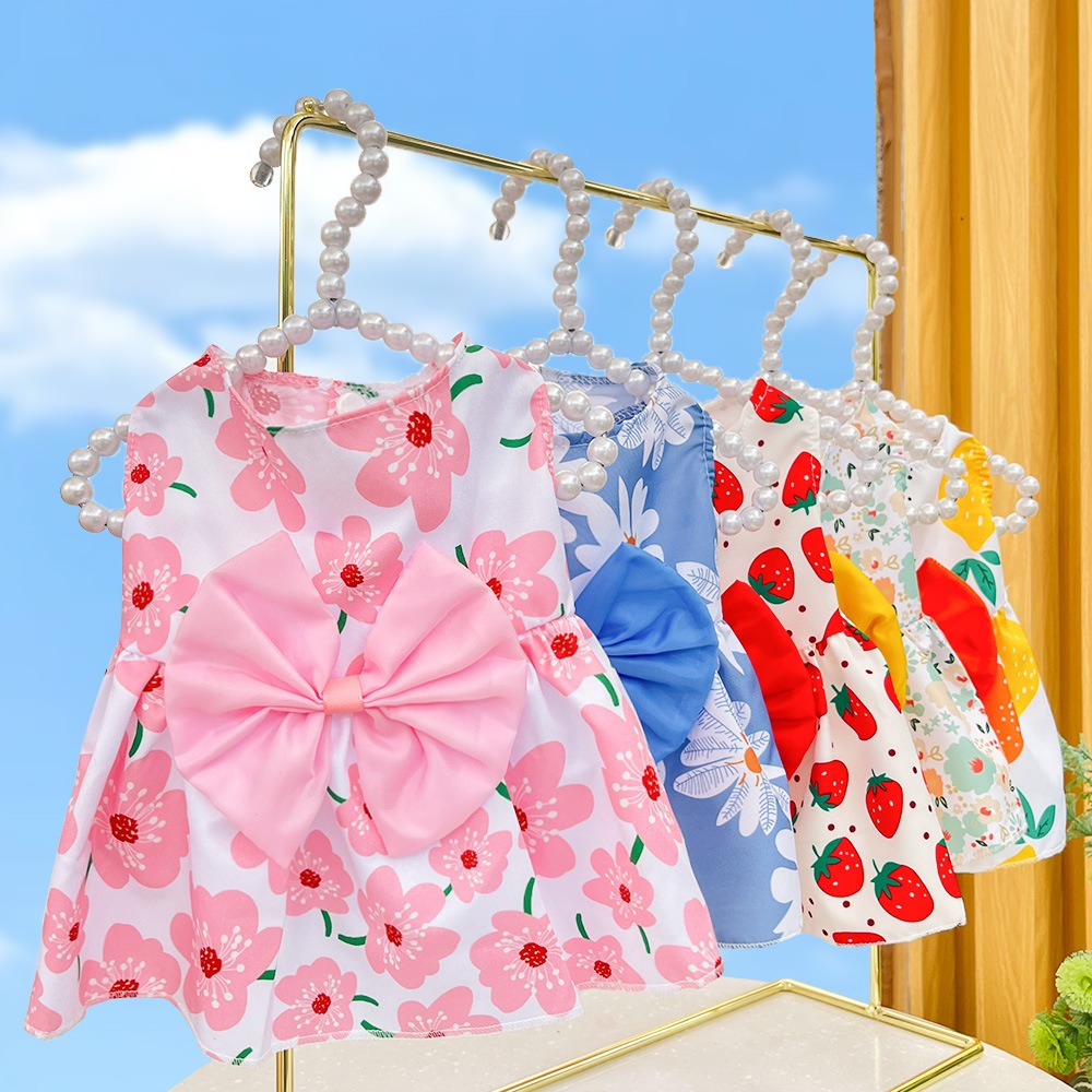เครื่องแต่งกายสัตว์เลี้ยง เสื้อสัตว์เลี้ยง กระโปรงสัตว์เลี้ยง ใส่สบาย เหมาะสำหรับแมวและลูกสุนัข