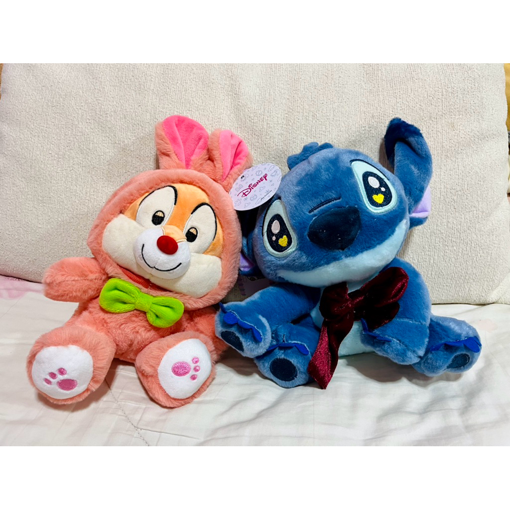 ตุ๊กตาไซส์ปกติ 💟 ตุ๊กตา Disney สติทช์ & ชิพ 💙 งานสวยดีงามม เริ่ดนะ 😊 (ตู้คีบกลาง)