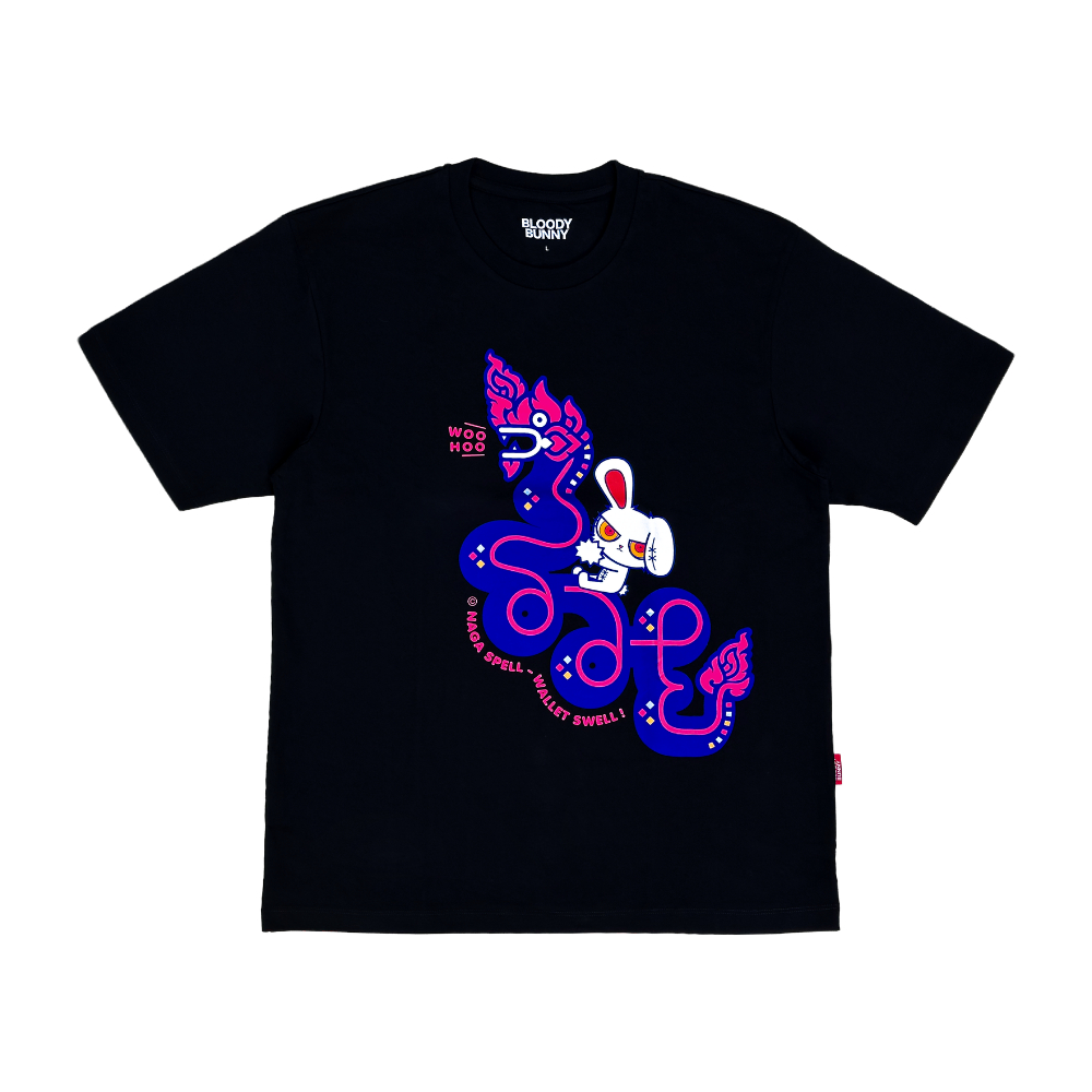เสื้อยืด ลาย BLOODY BUNNY (SPORT BASEBALL / BLACK) T-SHIRT