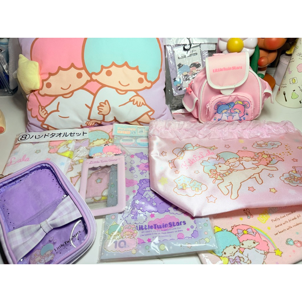 ของใช้ Little Twinstar Sanrio 🇯🇵 กระเป๋า รองเท้า พวงกุญแจ ผ้าเช็ดหน้า พร้อมส่ง✨
