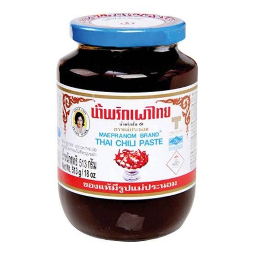 น้ำพริกเผา ตราแม่ประนอม ขนาด 513 กรัม
