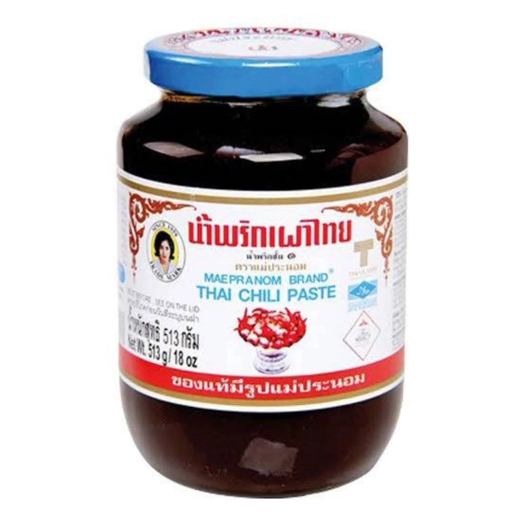 น้ำพริกเผา ตราแม่ประนอม ขนาด 513 กรัม