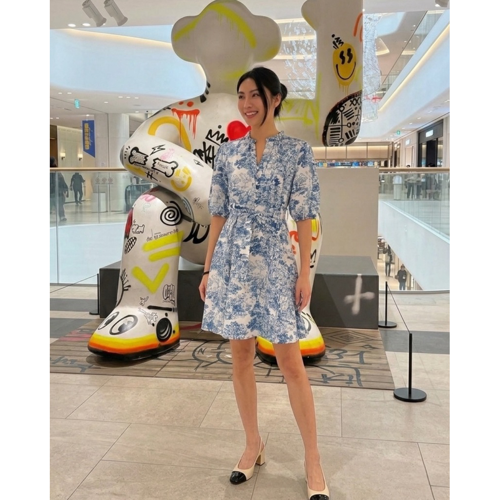 #BJladyDress250723 เดรสคอจีน