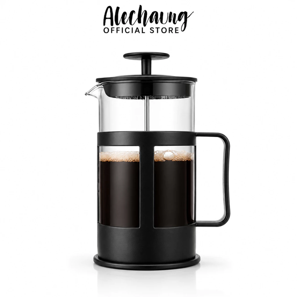 Alechaung แก้วชงชา เหยือกชงกาแฟ french press 350ml 600ml 800ml 1000ml ใช้งานง่าย สะดวก