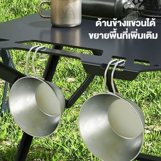 โต๊ะพับไฮดรอลิก ตารางยุทธวิธี โต๊ะแคมปิ้งพับได้ กลางแจ้ง พับง่าย เหมาะสำหรับแคมปิ้งและปิกนิก พร้อมกระเป๋าเก็บและขาตั้งไฟ
